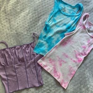 ROMWE TANK TOP + 2 gift tie dye tanks